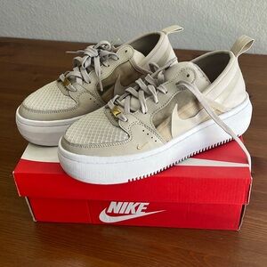 Nike Court Vision Alta TXT Womens Size 8 Shoes Beige